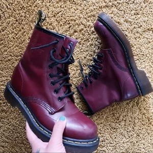 Dr. Martens Core 1460 8-Eye Boot Maroon